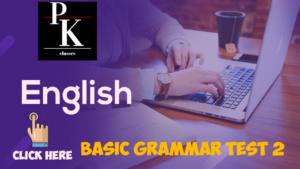 English Basic Grammar Test 